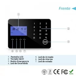 Alarma GSM / Fijo Rele Tactil GSMF-22N