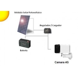 Camara Alarma 4G WiFi Exterior Bajo Consumo Solar